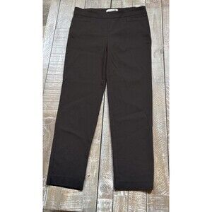 Zac & Rachel Pull On Black Stretch Pants Women's Size 6 Tapered Leg Career